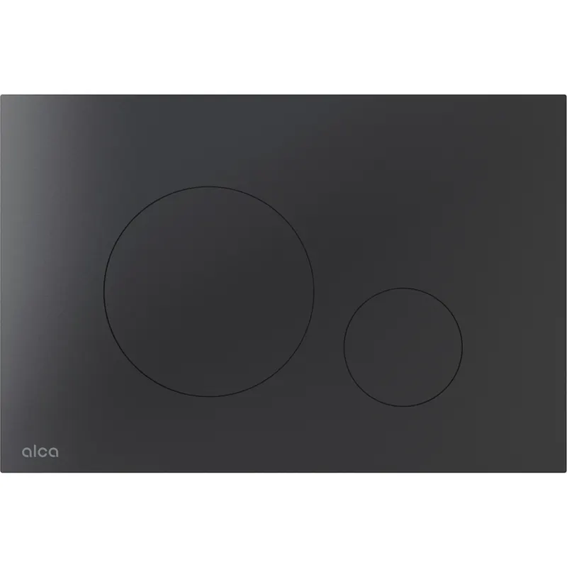 Clapeta actionare rezervor wc, otel inoxidabil negru mat Alcadrain TURN-BLACK