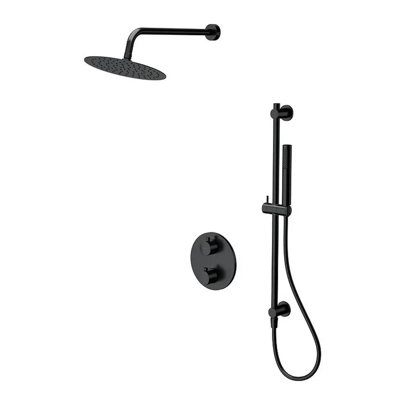 Set de dus incastrat Cersanit Zen, negru mat