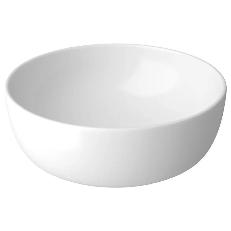 Lavoar pe blat alb 35 cm, rotund, Cersanit Moduo