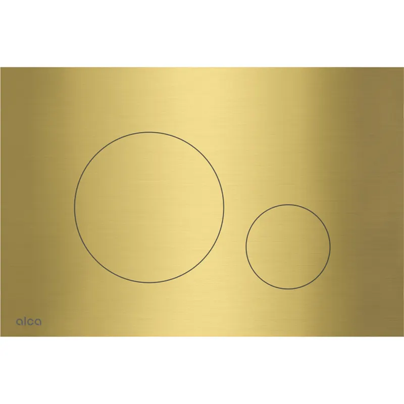 Clapeta actionare rezervor wc, otel inoxidabil alama periata Alcadrain TURN-BRASS