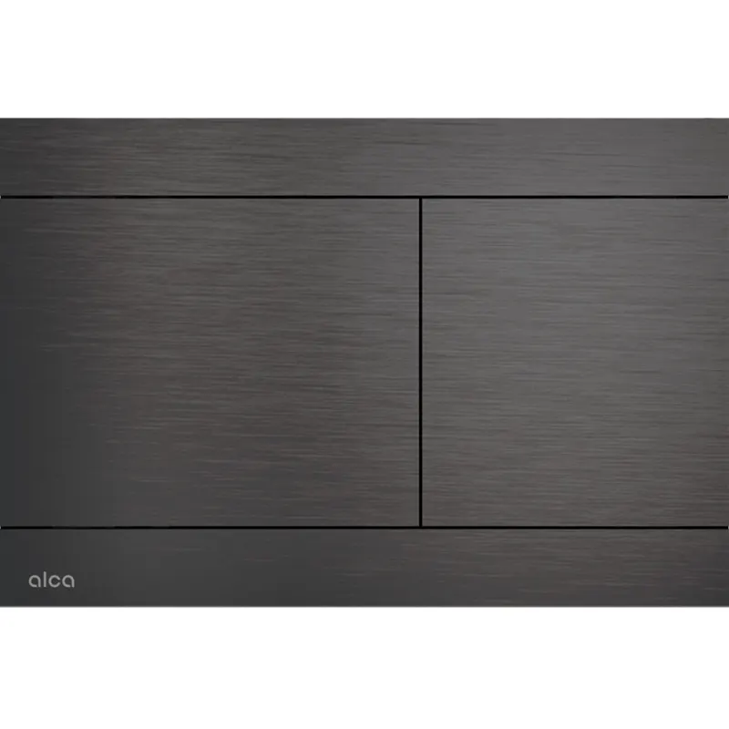 Clapeta actionare rezervor wc, otel inoxidabil gun metal mat periat Alcadrain FUN-GM-B