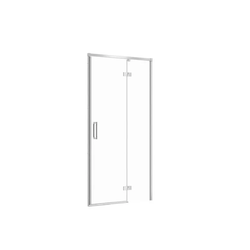 Usa sticla dus batanta 100x195 cm profil crom Cersanit Larga, montare dreapta
