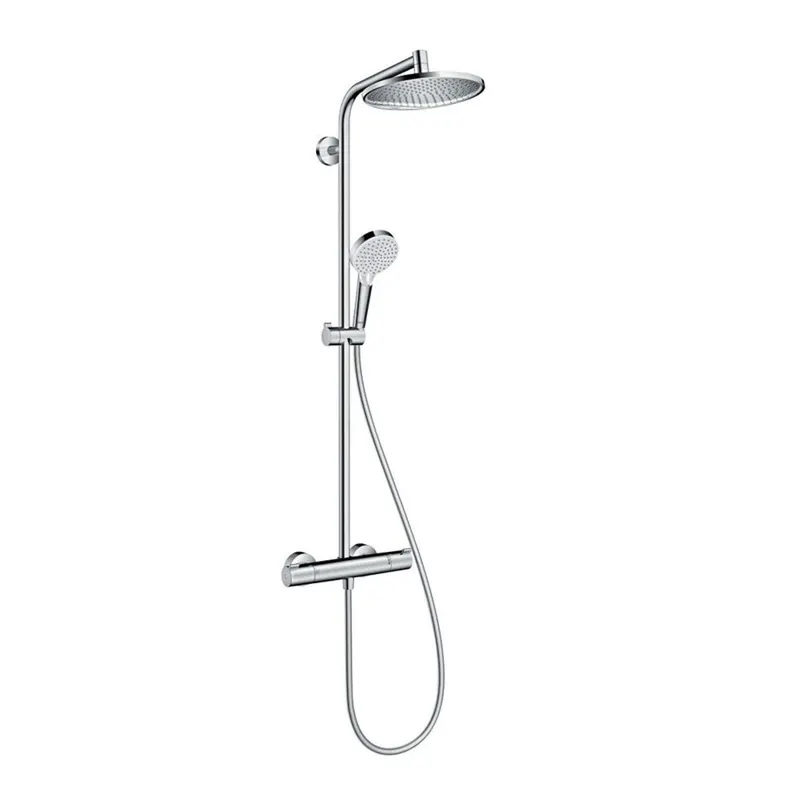 Coloana de dus cu baterie termostata, culoare crom, Hansgrohe Crometta S240