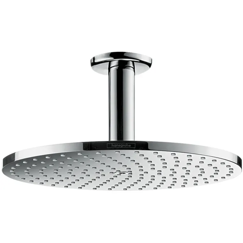Palarie dus rotunda crom cu brat Hansgrohe, Raindance S