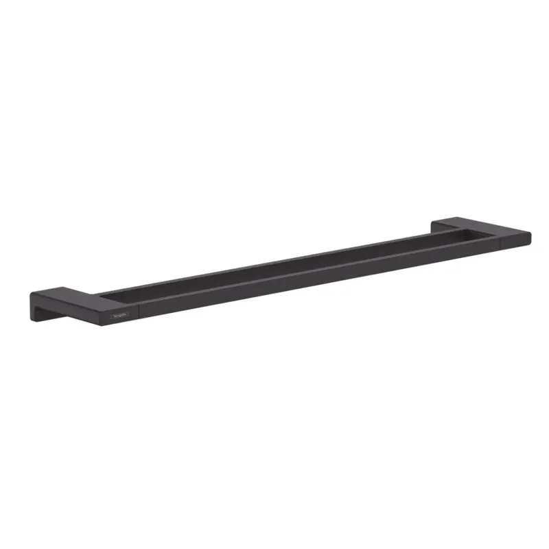 Suport prosop baie dublu culoare negru mat Hansgrohe AddStoris 41743670