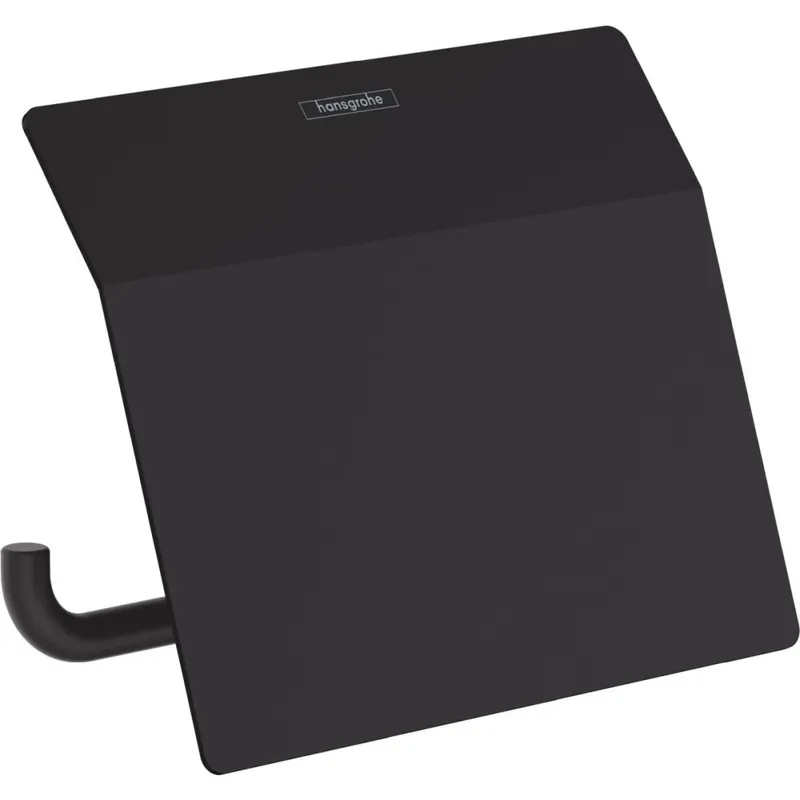 Suport hartie igienica, negru mat, Hansgrohe AddStoris