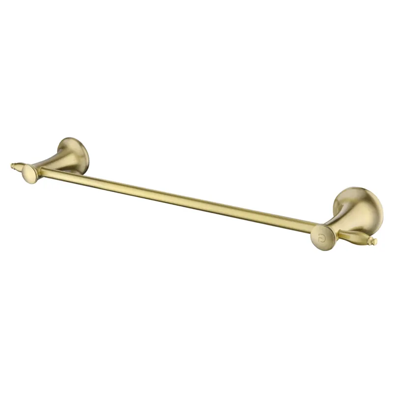 Suport prosop baie FDesign Lacrima, 45 cm, bronz periat