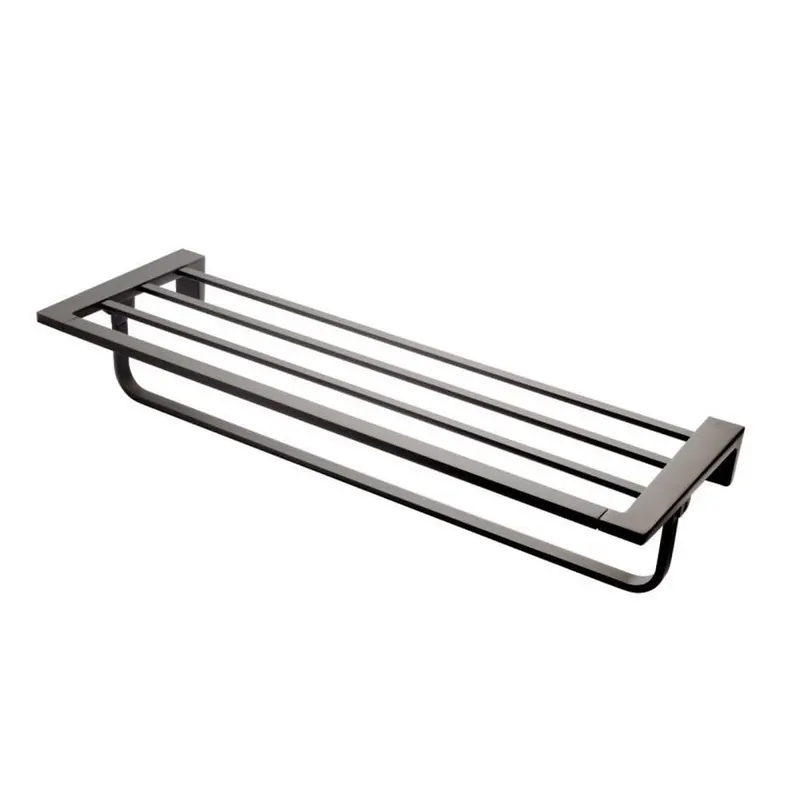 Suport prosop baie FDesign Piazza, 60 cm, negru mat