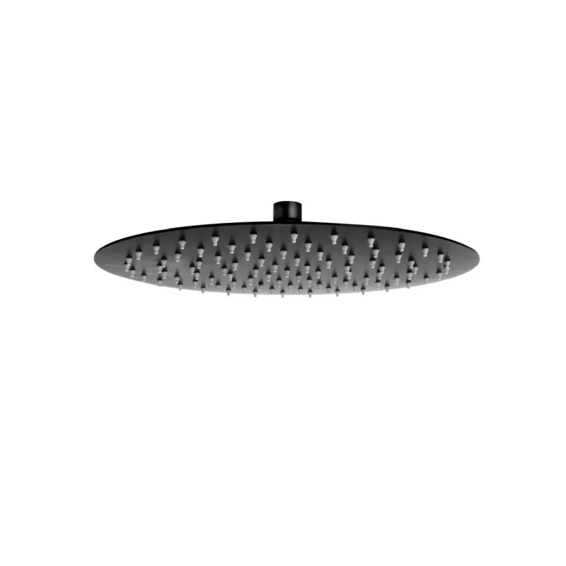 Palarie dus rotunda FDesign Inula, 300 mm, negru mat