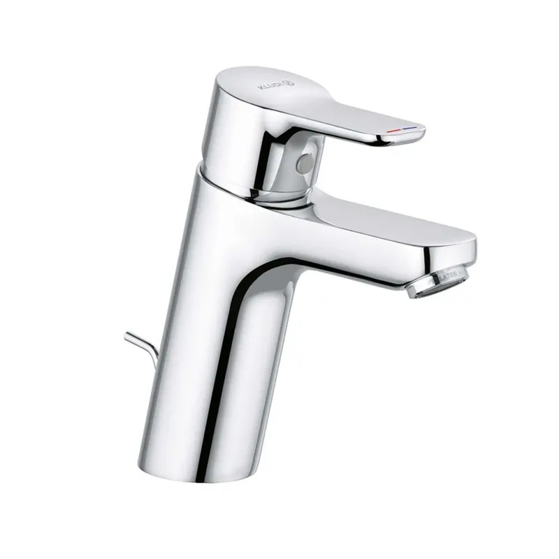Baterie lavoar crom lucios, ventil inclus, 100 mm, Kludi Pure Easy