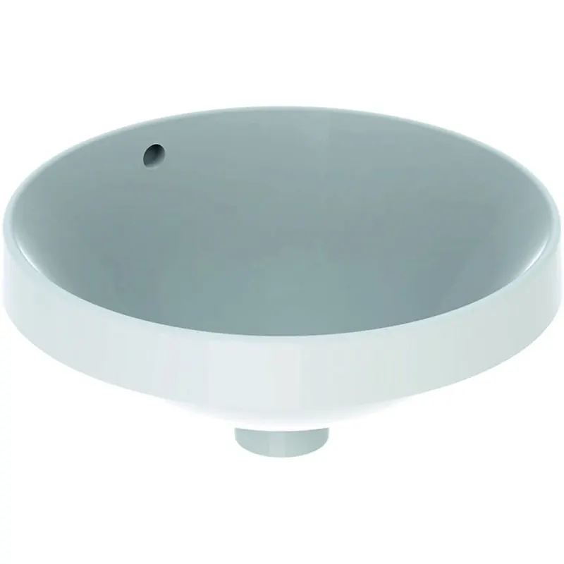 Lavoar baie incastrat alb 40 cm, rotund, Geberit VariForm