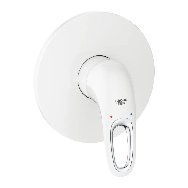 Baterie dus Grohe Eurostyle incastrata pentru corp ingropat, alb