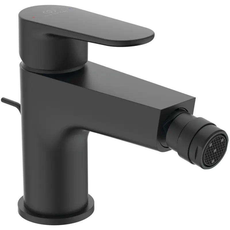 Baterie bideu Ideal Standard Cerafine O negru mat cu ventil inclus