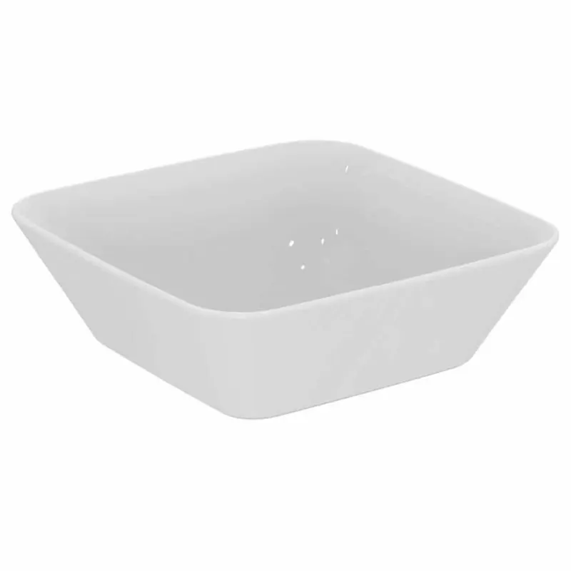 Lavoar pe blat alb lucios 40 cm, patrat, fara preaplin, Ideal Standard Connect Air