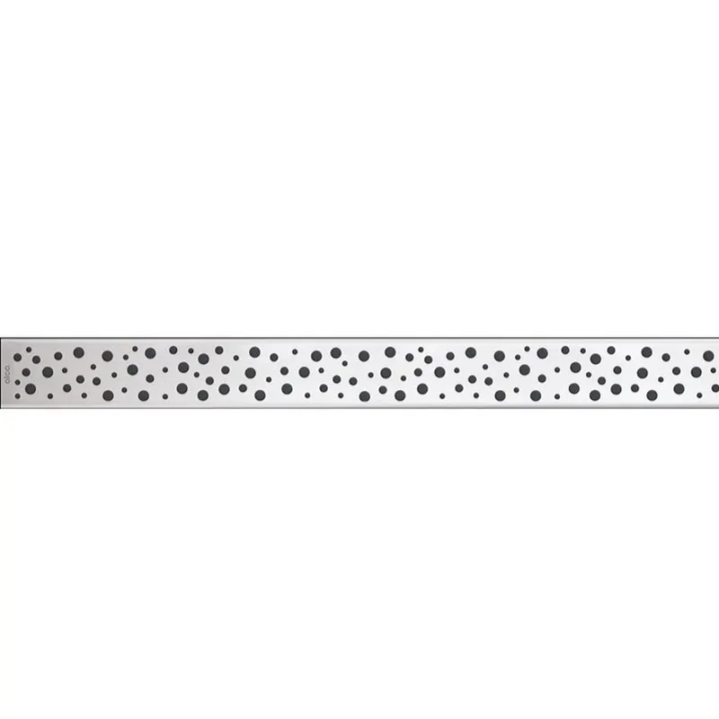 Capac pentru rigola dus din otel inoxidabil, crom, mat, 850 mm Alcadrain BUBLE-850M
