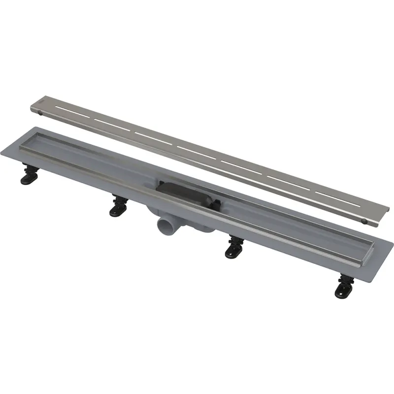 Rigola dus iesire laterala cu capac perforat crom 550 mm Alcadrain APZ18-550M