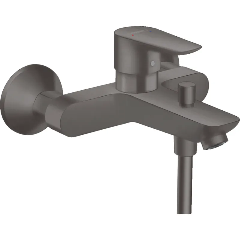 Baterie cada sau dus culoare negru periat Hansgrohe, Talis Select E