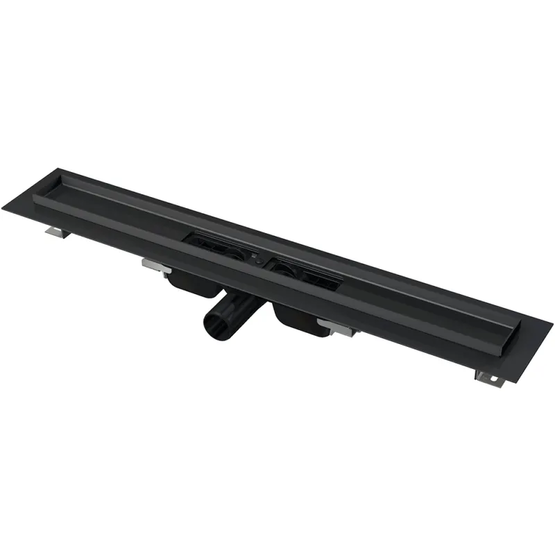 Rigola dus faiantabila neagra, iesire laterala 750 mm Alcadrain APZ101BLACK-750