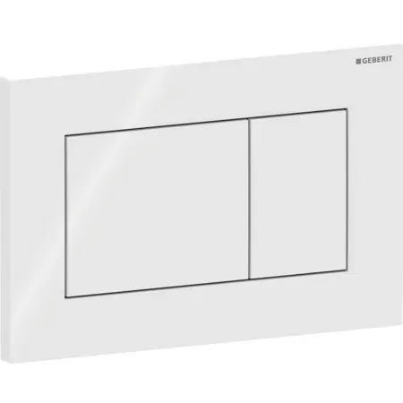 Clapeta actionare rezervor wc, alb, Geberit Sigma01