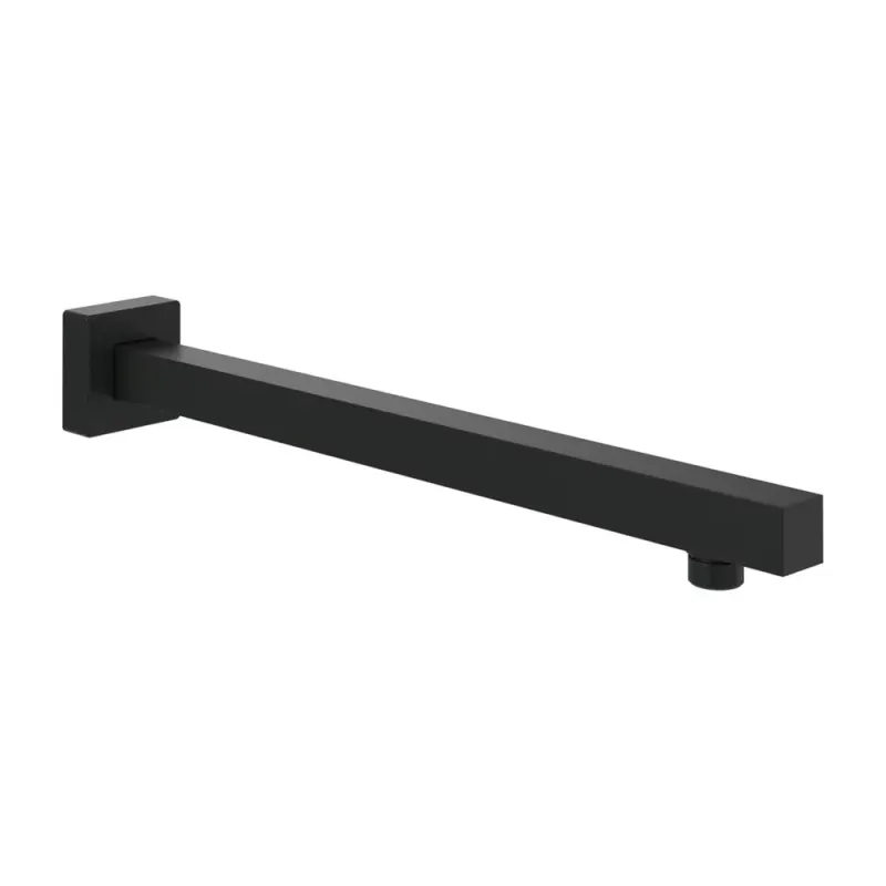 Brat de dus 40 cm, negru mat, patrata, VilleroyBoch, Universal Showers