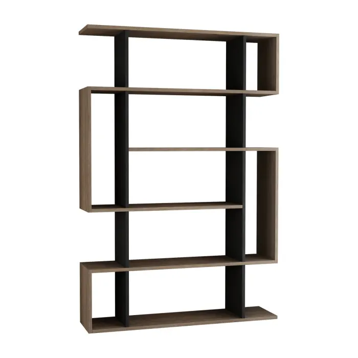 Biblioteca MITO, stejar sonoma + antracit, 110x25,5x161 cm