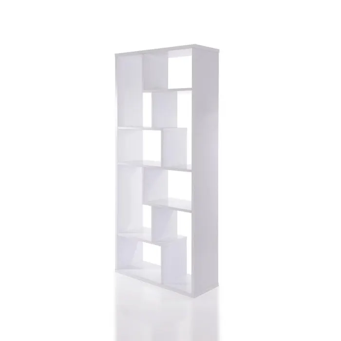 Biblioteca SERRA, alb, 90x29,5x183,6 cm