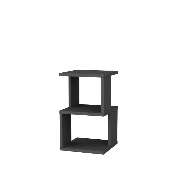 Noptiera CARTER, antracit, 29,6x29,6x49,4 cm