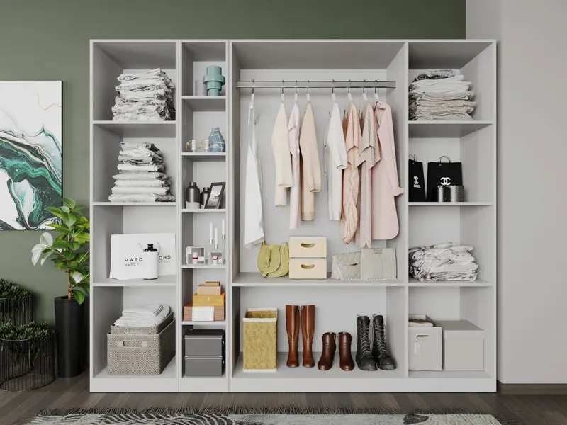 Dulap Casmir / Alb 2.3m Soares — imaginea 2