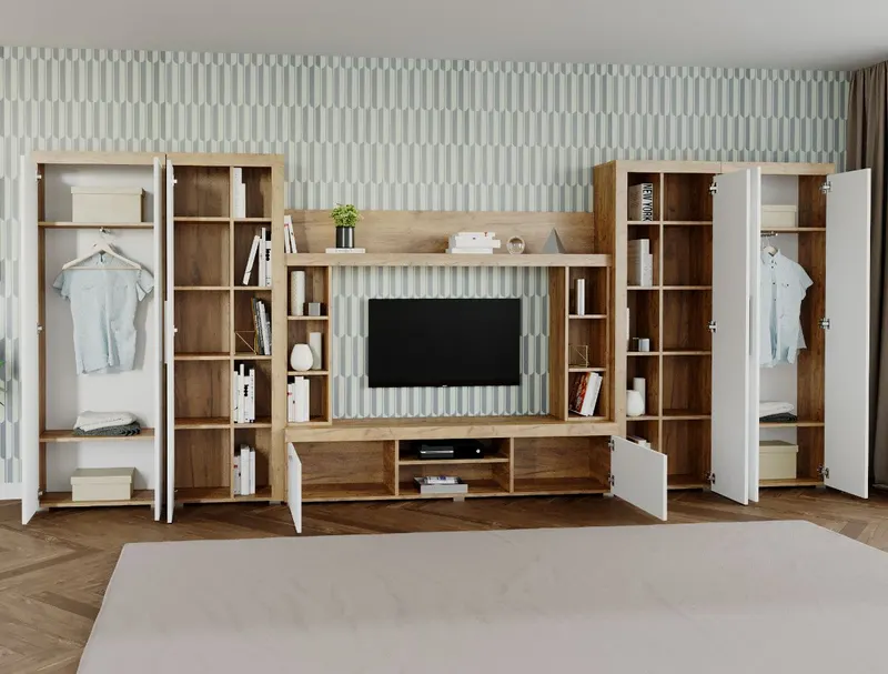 Mobila sufragerie - Living Milan C3 DUO Stejar — imaginea 2