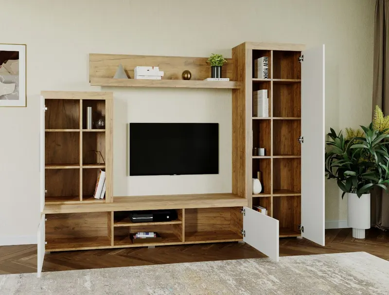 Mobila sufragerie - Living Milan C4 Stejar — imaginea 2