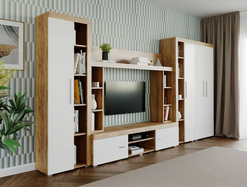 Mobila sufragerie - Living Milan C3 UNO Stejar — imaginea 3