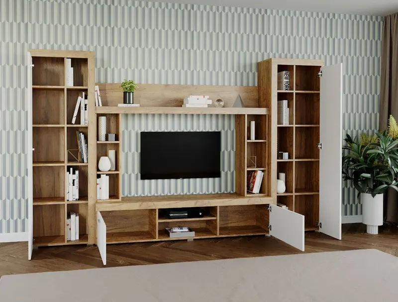 Mobila sufragerie - Living Milan C3 Stejar — imaginea 2