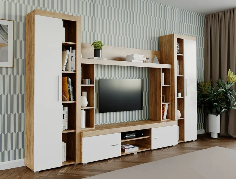 Mobila sufragerie - Living Milan C3 Stejar — imaginea 3