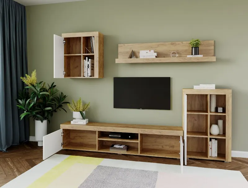 Mobila sufragerie - Living Milan C2 Stejar — imaginea 2