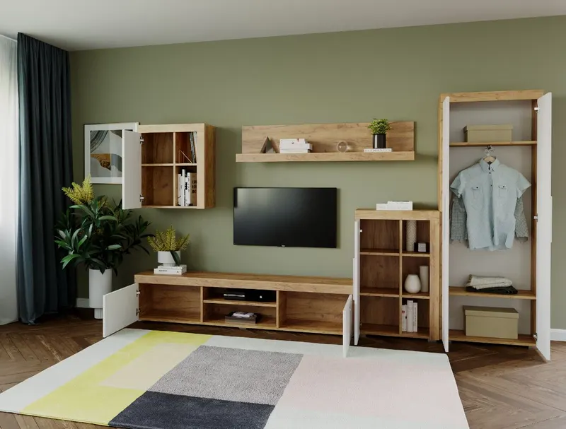 Mobila sufragerie - Living Milan C2 UNO Stejar — imaginea 2