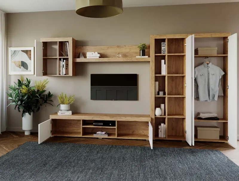 Mobila sufragerie - Living Milan C1 UNO Stejar — imaginea 2