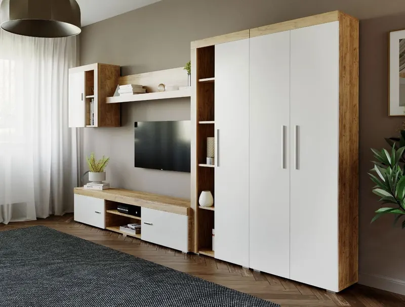 Mobila sufragerie - Living Milan C1 UNO Stejar — imaginea 3