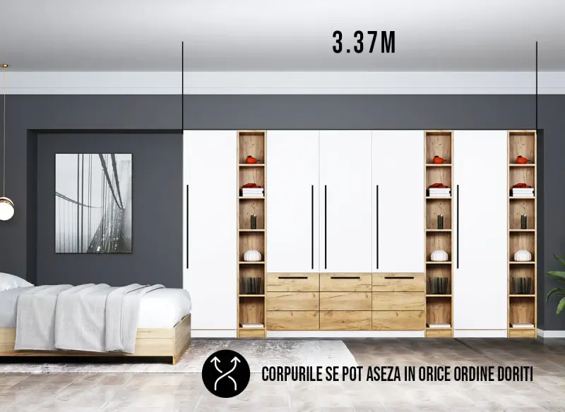 Dressing 3.37m / Dulap Dormitor Timea — imaginea 2