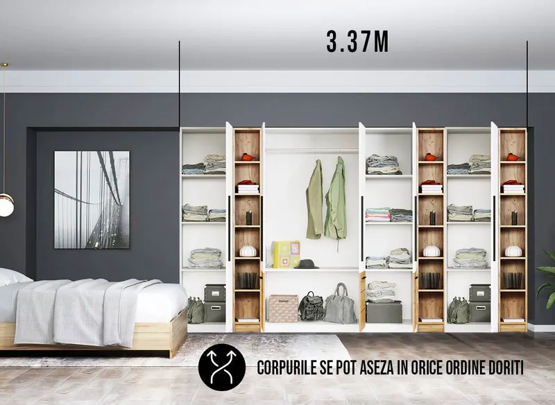 Dressing 3.37m / Dulap Dormitor Timea — imaginea 3