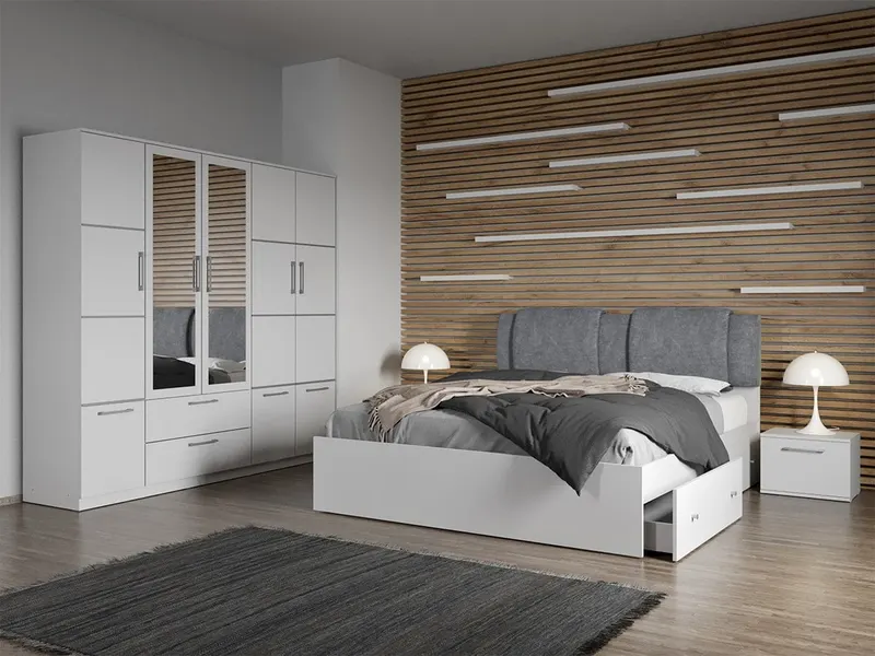 Set dormitor complet Alb - Acapulco - C11