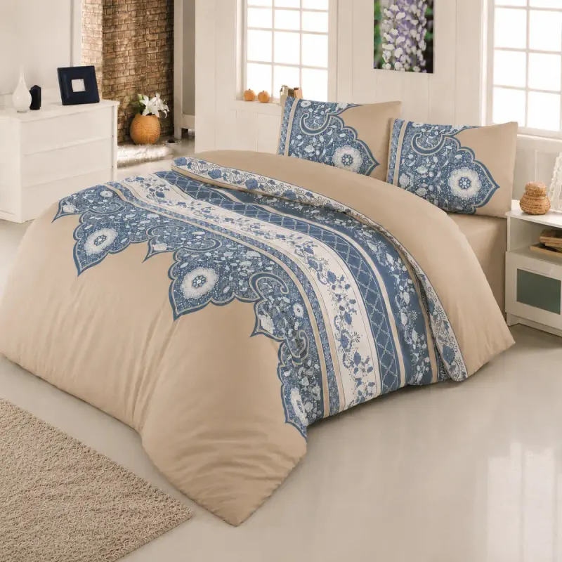 Lenjerie de pat bumbac satinat 2 persoane, ,serie H280,00068