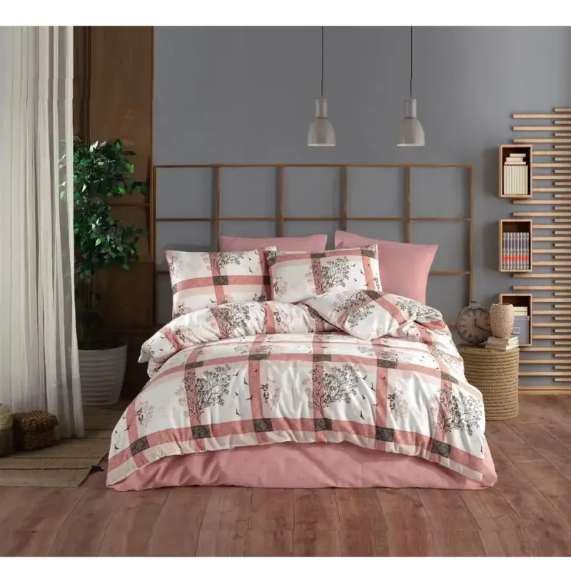 Lenjerie de pat bumbac satinat 2 persoane, ,serie D 270,00040