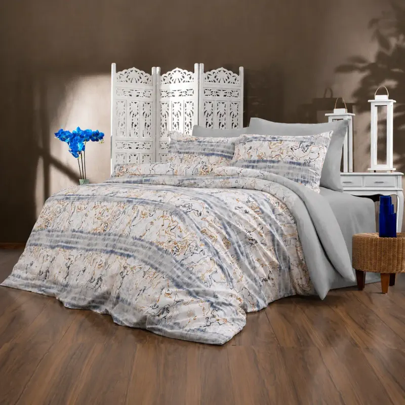 Lenjerie de pat bumbac satinat 2 persoane, ,serie D 270,00030