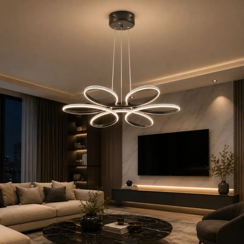 Lustra cu led,3 color lumina ro,lx,40027