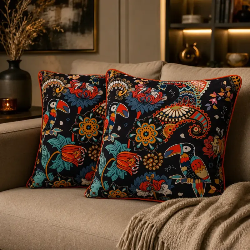 Set fata de perna decorativa 2 buc, ,seria oz,43 x 43 cm.50048
