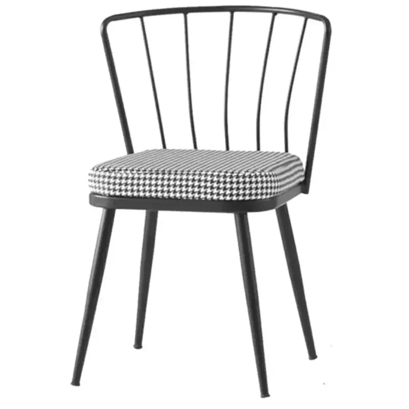 Scaun Fiona metal, balcon, terasa, bucatarie, birou, dining , negru