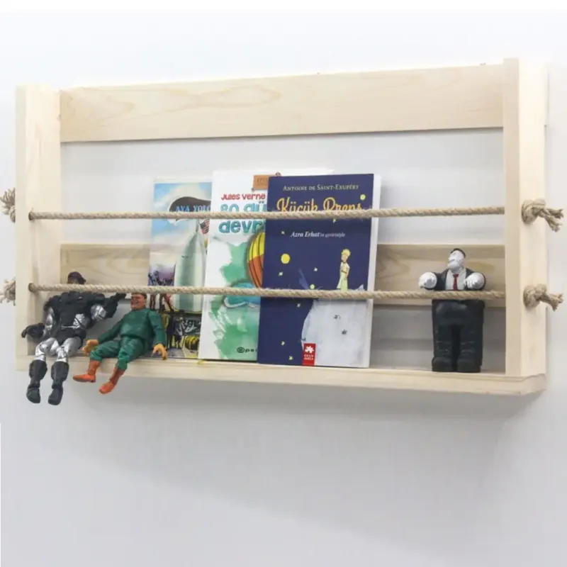 Raft de perete,biblioteca,seria wood, , lemn natur,700032