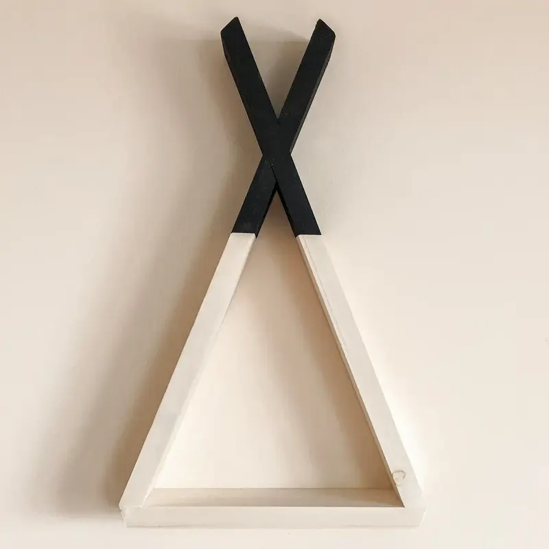Raft de perete din lemn, seria Wood , 40x23x6 cm, 700124