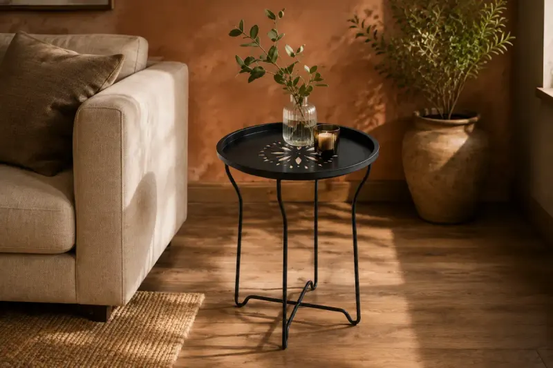 Masuta metal Tago negru , 46X46X52 cm ,10371