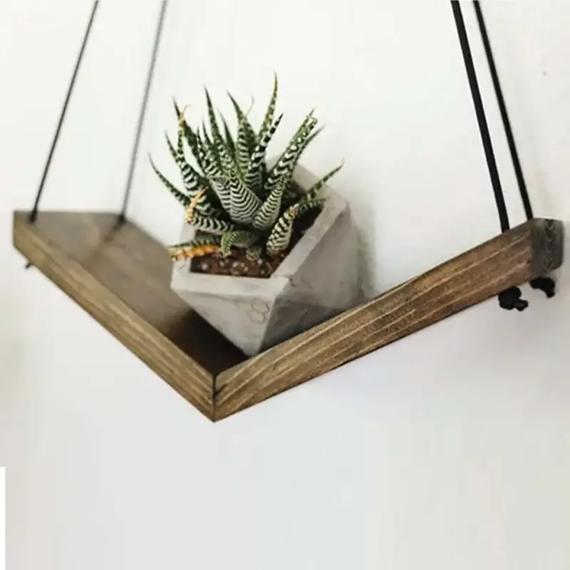 Raft de perete lemn,seria wood 30 x 9 cm,700006